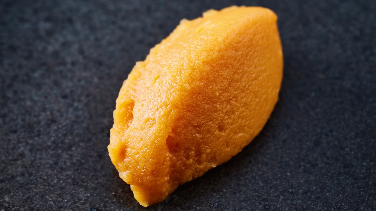 Gerookte zoete aardappelpuree